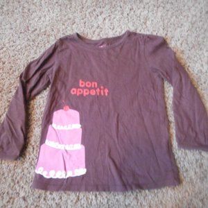 CRAZY 8 Girls T Shirt Size 5 Years ~ Birthday Cake